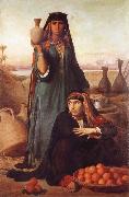 Felix-Auguste Clement Women Selling Water and Oranges on the Road to Heliopolis Germany oil painting artist